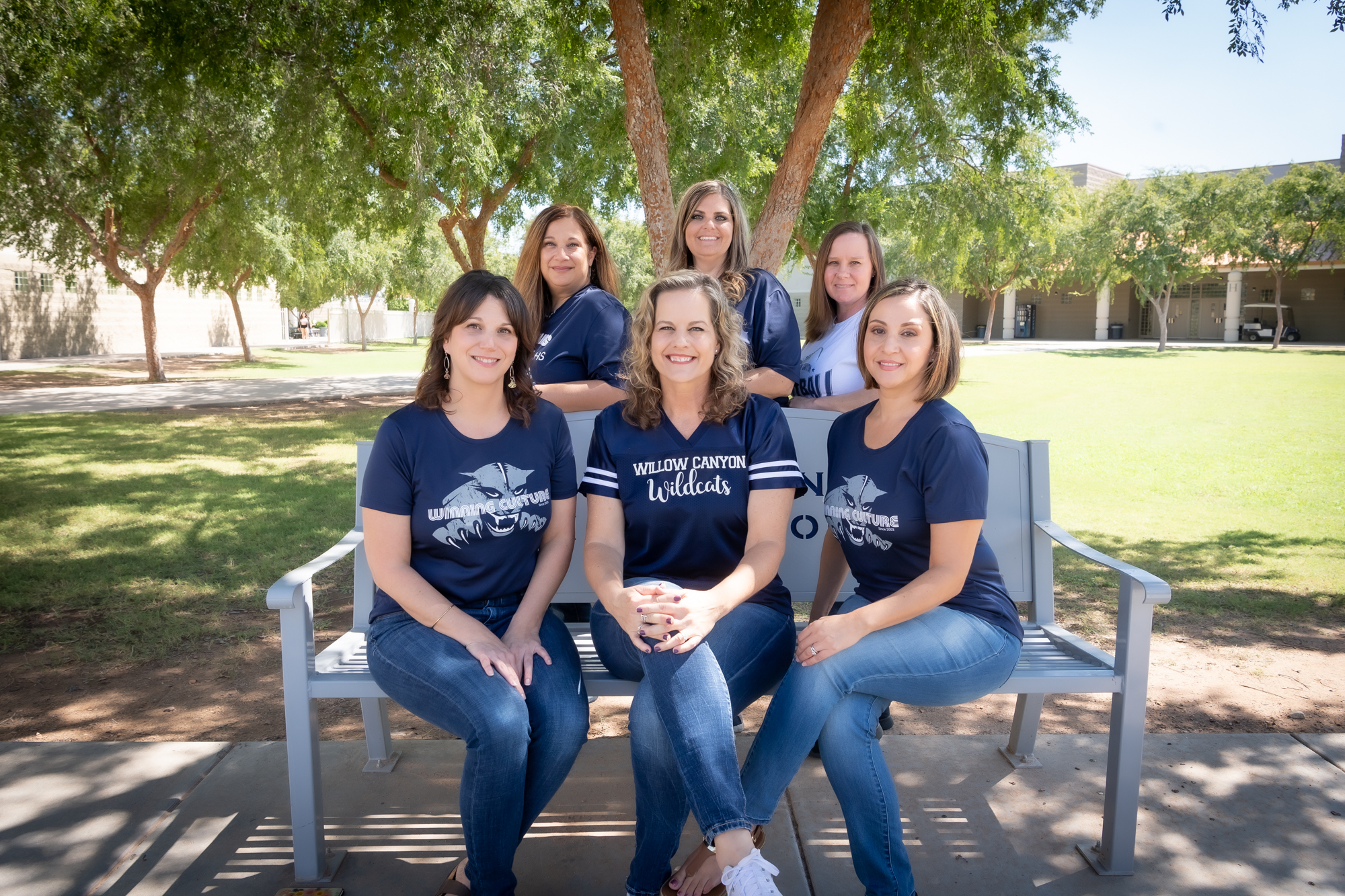 Willow Canyon Counselors posing for photo on campus